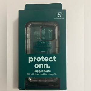 NWT iPhone 13 Pro Protective Rugged Case with Holster and Rotative Clip